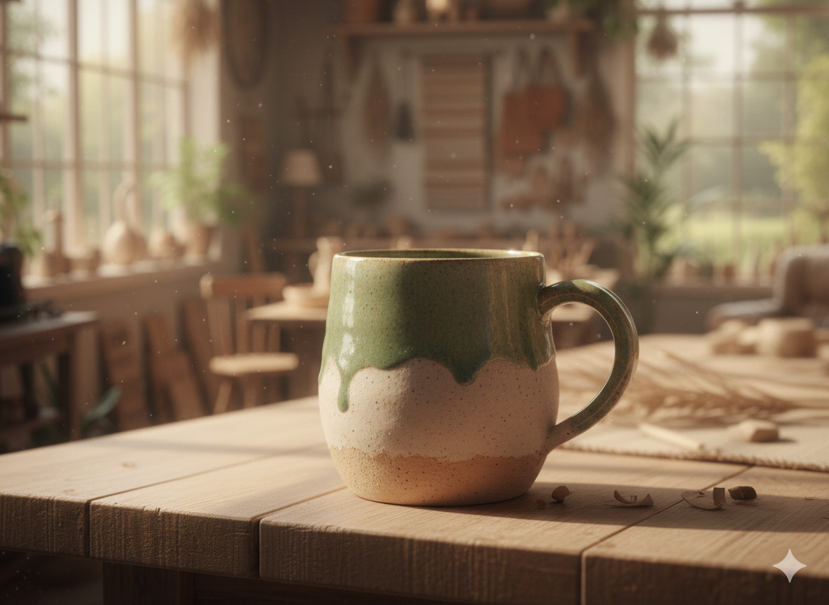 Handmade ceramic mug